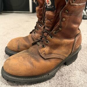 Carolina Men’s Logging Boots Size 7.5M